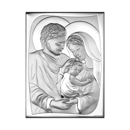 Silver Image of the Holy Family