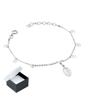 Silver choker bracelet of a sacred type