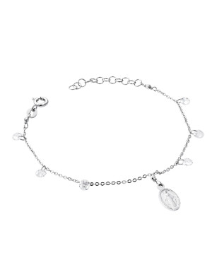 Silver choker bracelet of a sacred type