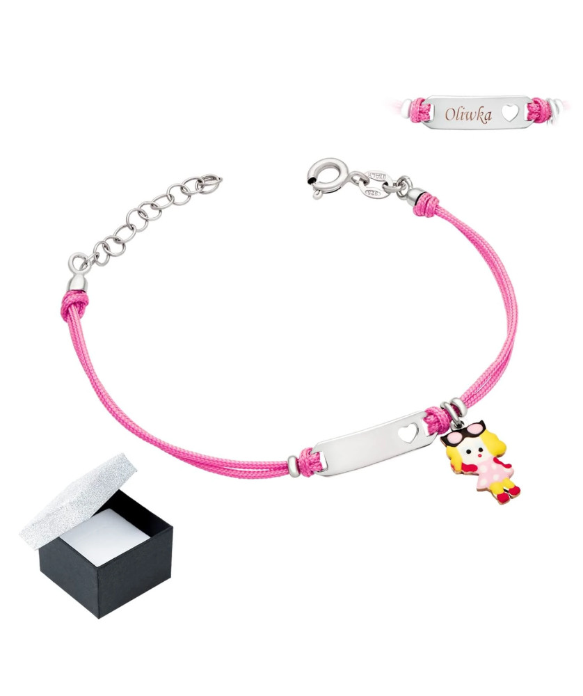 Princess bracelet ENGRAVING doll