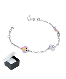 Silver bracelet OWLS