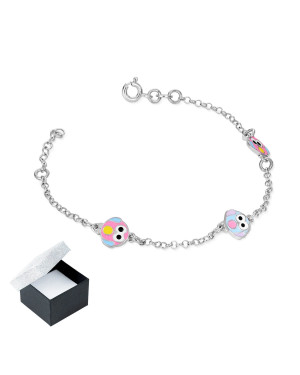 Silver bracelet OWLS