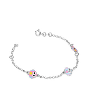 Silver bracelet OWLS