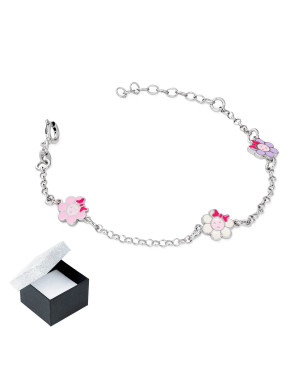 Silver bracelet FLOWERS