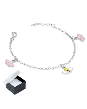 Silver bracelet BEES