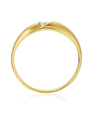 Gold ring with a stone