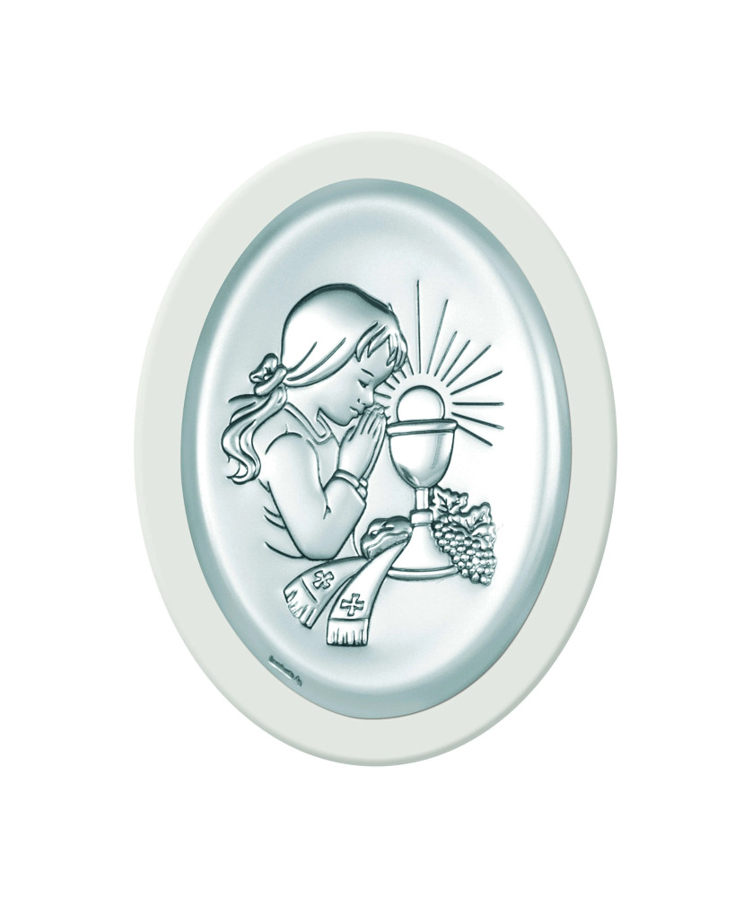Silver Communion Souvenir for Girl