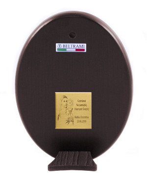 Communion souvenir for a boy oval silver