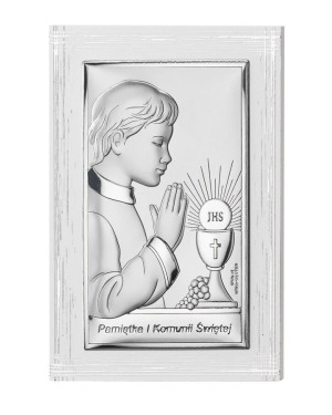 Original communion souvenirs for boy silver