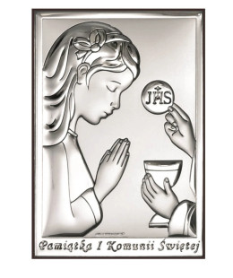 Silver Communion Souvenir for Girl
