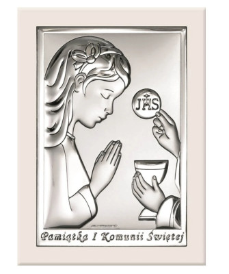 Silver Communion Souvenir for Girl