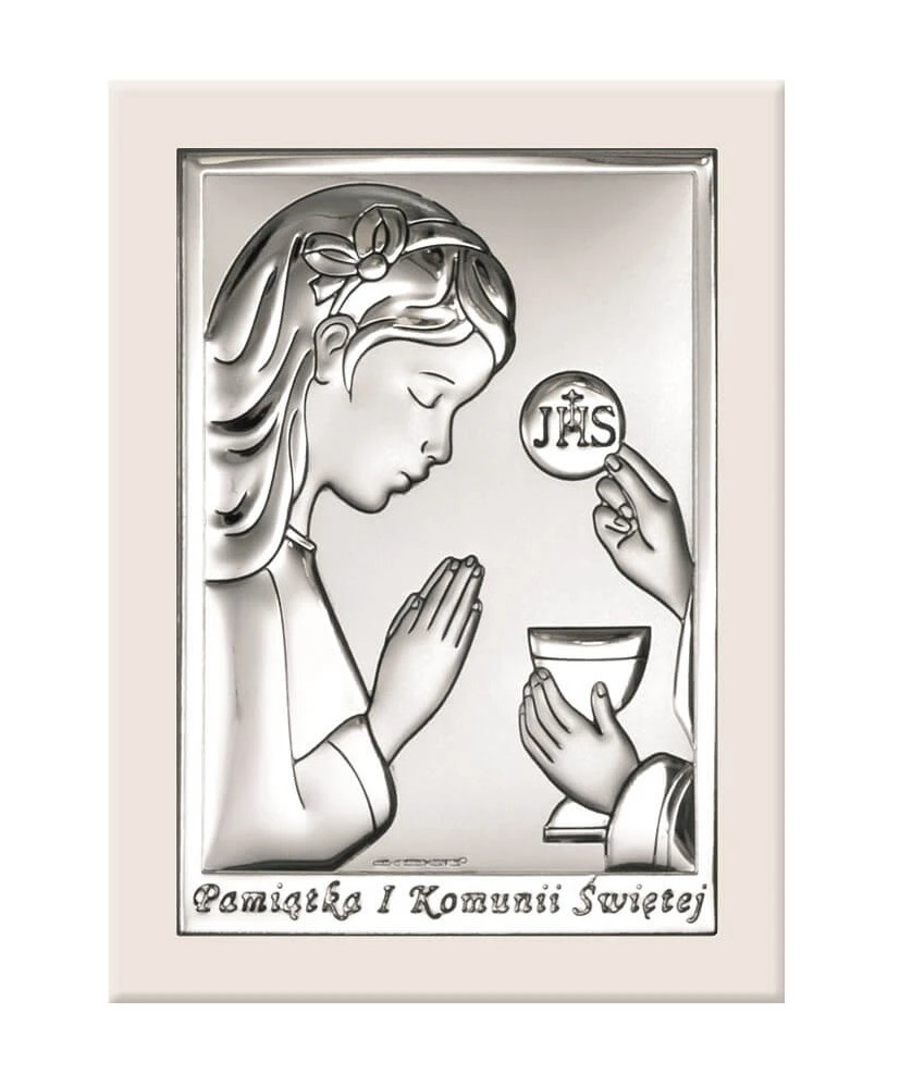 Silver Communion Souvenir for Girl