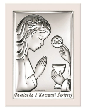 Silver Communion Souvenir for Girl