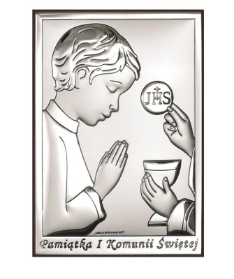 Communion Souvenir for Boy Silver