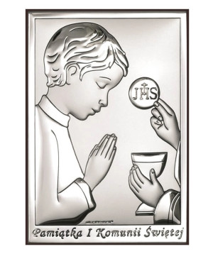 Communion Souvenir for Boy Silver