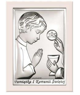 Silver Communion Souvenir for Boy
