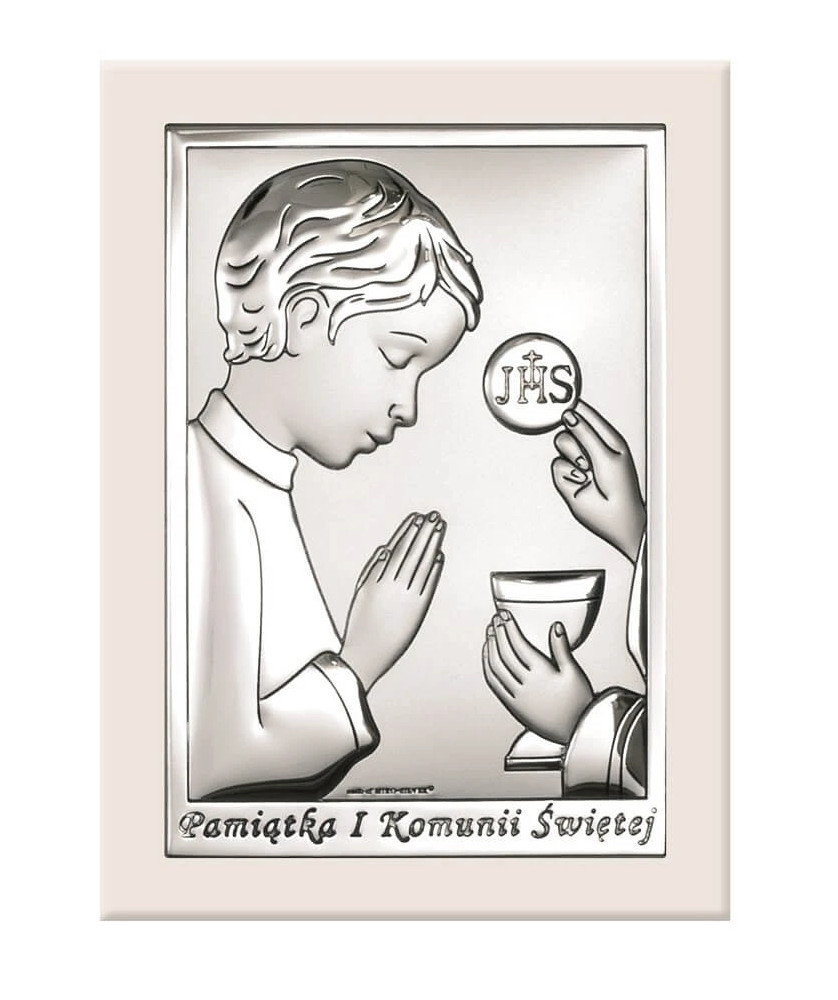 Silver Communion Souvenir for Boy