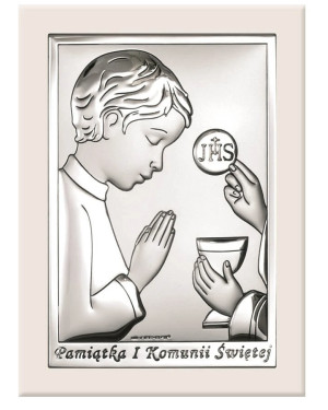 Silver Communion Souvenir for Boy