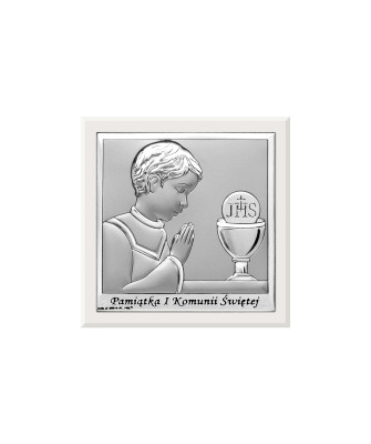 Communion Souvenir for Boy Silver