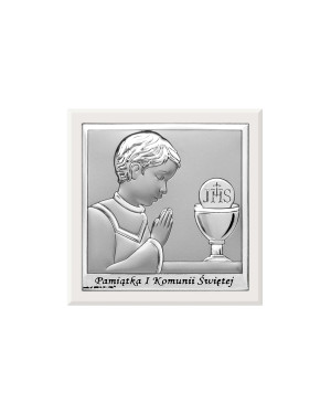 Communion Souvenir for Boy Silver