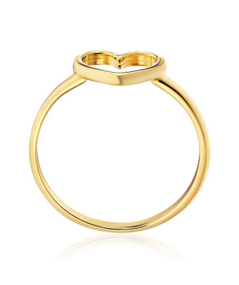 Gold heart ring 8k