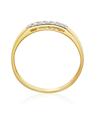 Ring with cubic zirconia 8k