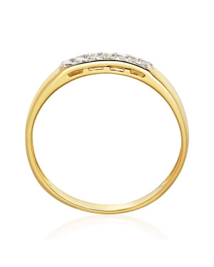 Ring with cubic zirconia 8k