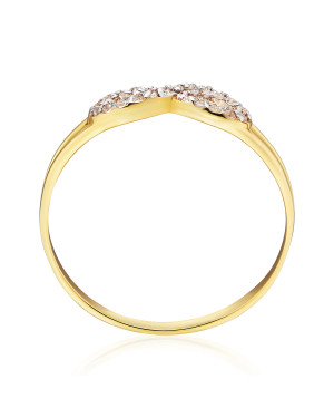 Infinity ring 8k white stones