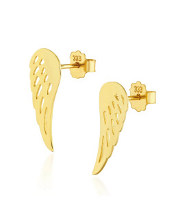 Gold wing earrings 8k