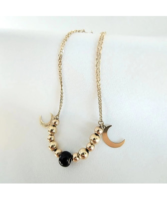 Gold bracelet Moon
