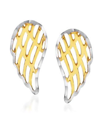 Gold wing earrings 8k