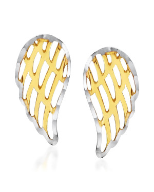 Gold wing earrings 8k