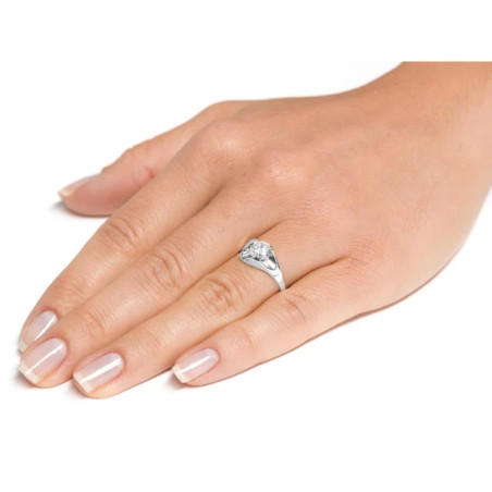 Silver ring with a large eye PS3.1082 | GoldJewellery