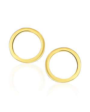 Gold hoop earrings 8k