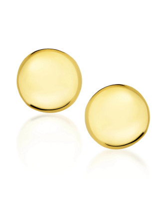 Gold 3D half hoop earrings 8k