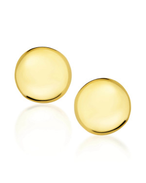 Gold 3D half hoop earrings 8k