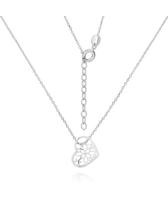 Silver Filigree Heart Necklace