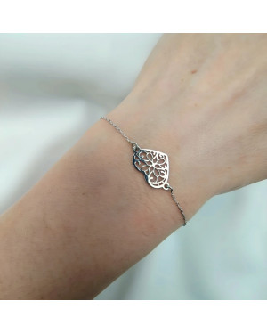 Silver bracelet filigree HEART