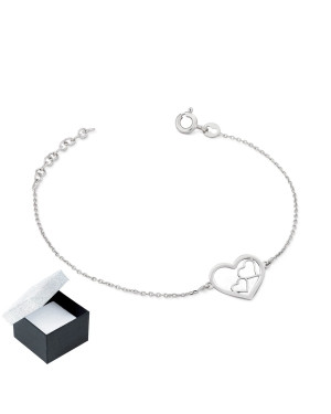 Silver bracelet HEARTS
