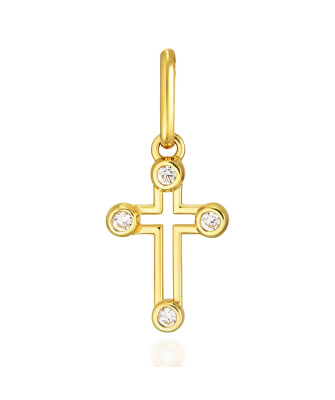 Decorated golden cross