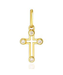 Decorated golden cross