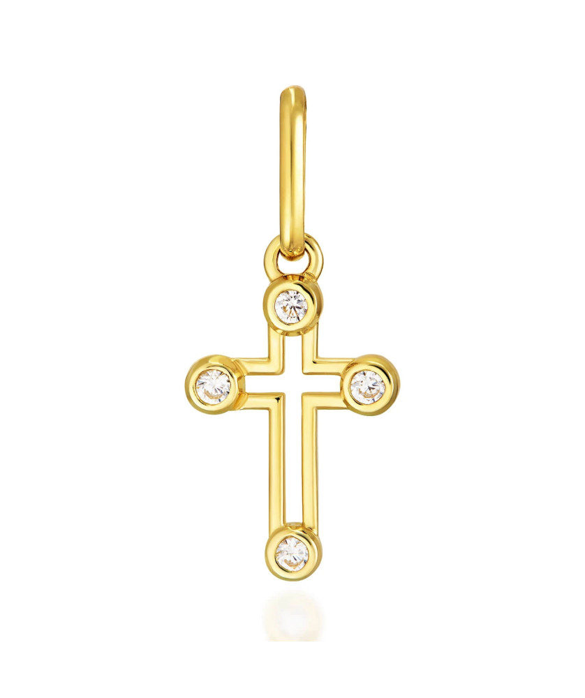 Decorated golden cross