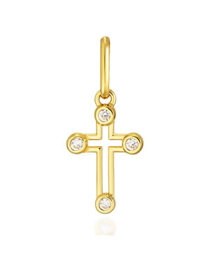 Decorated golden cross