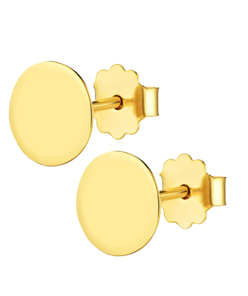 Gold hoop earrings 8k