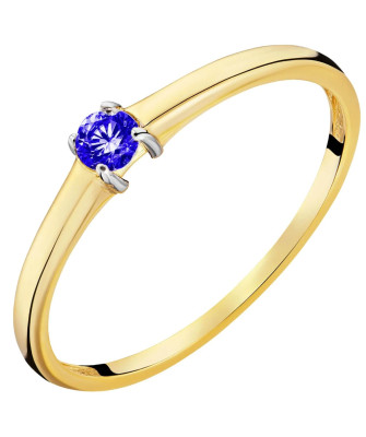 Ring with a blue stone 8k