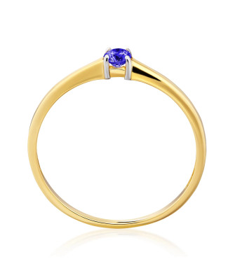 Ring with a blue stone 8k