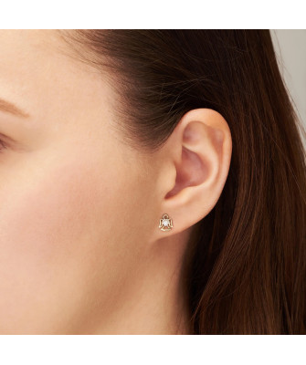 Earrings for a girl for communion angel zircon pr.14k