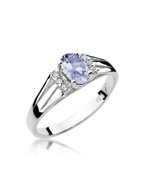 Tanzanite ring white gold