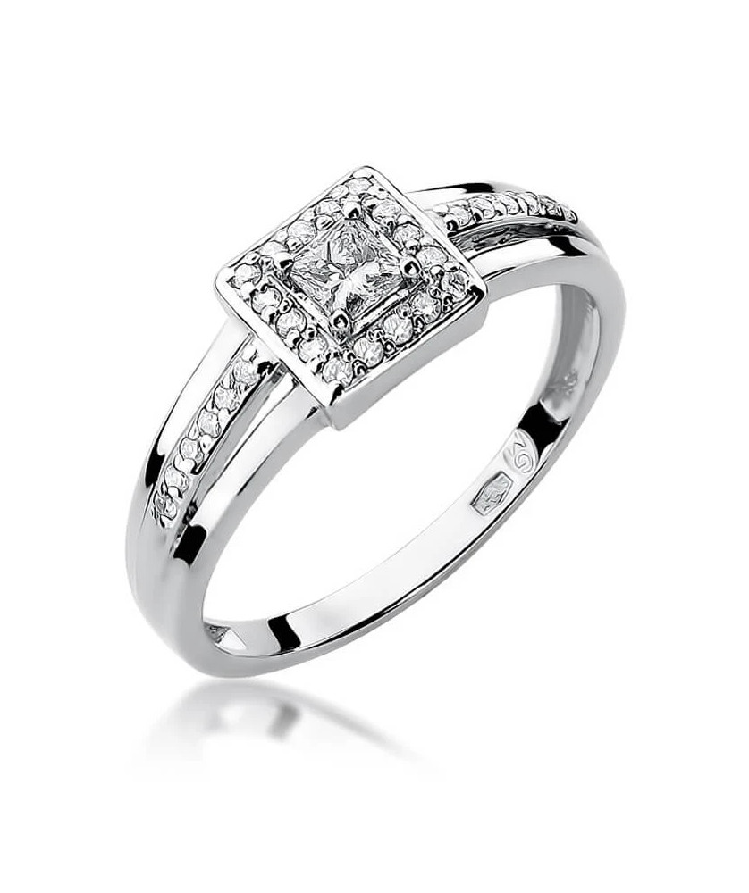 Diamond ring white gold 0.29ct