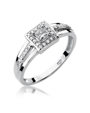 Diamond ring white gold 0.29ct